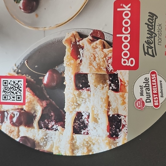 NWT GoodCook Non-Stick Pie Pan Dishwasher Safe 9 inches - Picture 2 of 7